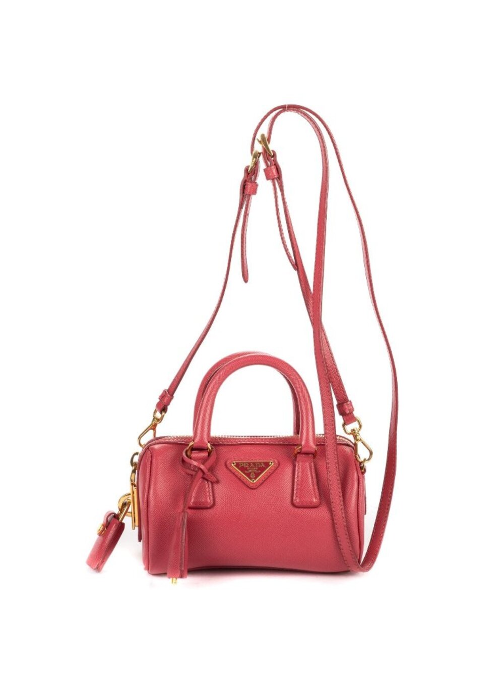 Prada Mini Bowl Bag Pink Saffiano Lux Leather